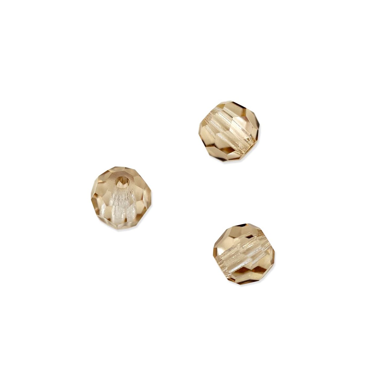 Preciosa Crystal Round Bead 3mm Crystal Honey (Package of 20)